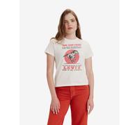 Levi's Graphic Classic Short Sleeve T-Shirt White Red Black Women - M