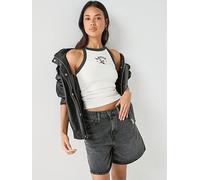 Levi´s ® Essential Racer Sleeveless T-shirt Beige M Woman