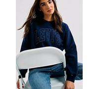 Levi's Graphic Heritage Crew Sweatshirt, Navy, Size S, Women Navy