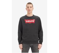Levi's Men's Graphic Crewneck B Sweatshirt, Housemark Two Color Jet Black, S