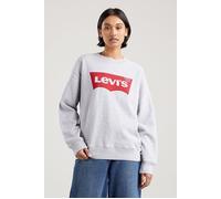 Levi's Women's Graphic Standard Crewneck Sweatshirt, Grey Heather, XXS