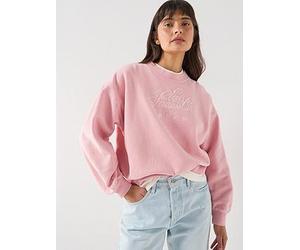 Levi's Graphic Vintage Boxy Crewneck, Pink, Size L, Women Pink