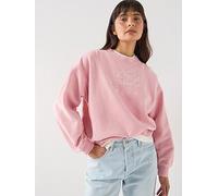 Levi's Graphic Vintage Boxy Crewneck, Pink, Size S, Women Pink