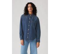 Levi's Women's Harlie Boyfriend Shirt Play Around Blue S