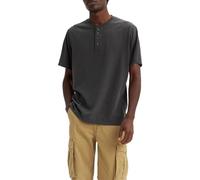 Levi's Henley Men's Short-Sleeved Button Shirt, Black Oyster, S