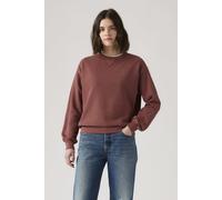 Levi's Women's Sweatshirt Heritage Crew Neck in Cotton, Standard Fit, Red (H225 Garment Dye And), L