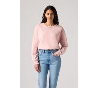 Levi's Women's Sweatshirt Heritage Crew Neck in Cotton, Standard Fit, Pink (H125 Garment Dye Pot), XS