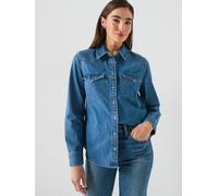 Levi's Heritage Western Denim Shirt, Blue, Size Xl, Women Blue