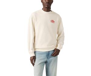 Levi's Herren Relaxd Graphic Crew Sweatshirt, Ls&Co Egret, Medium