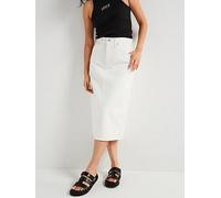 Levi's Women's High Rise Back Slit Skirt, Snowing in LA, 32W
