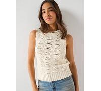 Levi's Hope Crochet Tank, Beige, Size S, Women Beige