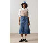 Levi's for woman. A9316-0002 High-waist A-line skirt Decon blue (23), Casual, Cotton, Denim