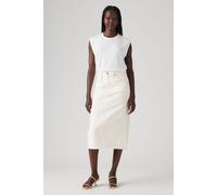 Levi's Hr Back Slit Skirt Snowing In La size 28 | Denim Skirts Outlet | Women | White 28