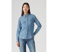 Levi´s ® Iconic Western Long Sleeve Shirt Blue M Women