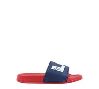 Levi's June Slider Kids Pool Shoes Navy/Red 0290 4 UK Child