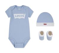 Levi's Kids 3-Pack Classic Batwing Bootie and Beanie Set for Baby Boys