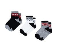 Levi's Kids BATWING MID CUT 3PK 0078 Socks Boys Black 4-5 Years
