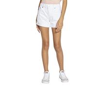 Levi's Kids Girlfriend Shorty Short Girls, White, 5 Years