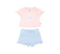 Levi's Kids heart appliqué ruffled babywear - Pink 3 mth-6 mth-9 mth-12 mth-18 mth-24 mth