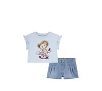 Levi's Kids logo-print pleated shorts set (set of two) - Blue 3 mth-6 mth-9 mth-12 mth-18 mth-24 mth-36 mth