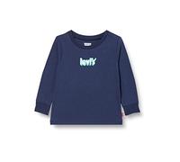 Levi's Kids Long Sleeve Cozy Tee Shirt Baby Boys, Naval Academy, 12 Months