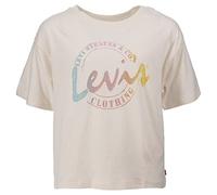 Levi'S Kids Lvg Ss Meet And Greet Script T Girl'S 8 Years White Alyssum