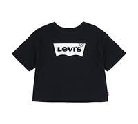 Levi's Kids S/s High Rise Batwing Tee Girls, Black, 5 Years