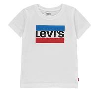 Levi's Boy's White Short Sleeved Sporty T-Shirt-8 Years
