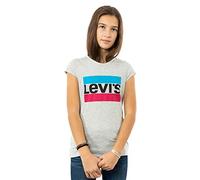 Levi's Kids Sportswear Logo Tee Girls, Grey, 6 Years