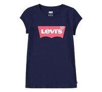 Levi's Girls Navy Blue Cotton Pink Logo T-Shirt-4 Years
