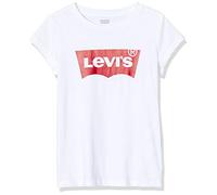 Levi's Kids ss Batwing Tee Girls, White, 5 Years