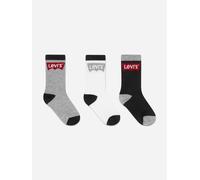 Levi's Kids Wear Levi's Boys Batwing Regular Cut Socks Set (3 Pack) in Black - Black - 7-9Yrs