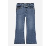 Levi's Kids Wear Levi's Girls Regular Rise Flared Jeans with Belt in Blue - Blue - 4 Yrs