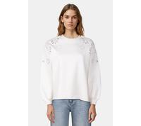 Levi's Leo Raw Cut Crew H125 Wmns Placed Emb Egret size S | Blouses Outlet | Women S