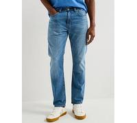 Levi's Levis 502 Tapered Fit Lightweight Linen+ Denim Jeans, Blue, Size 34, Inside Leg Regular, Men Blue