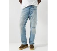 Levi's Levis 555 Relaxed Straight Fit Style Tension DX Jeans, Light Blue, Size 32R, Men Light Blue