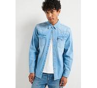 Levi's Levis Barstow Denim Western Shirt, Light Wash, Size 2Xl, Men Light Wash