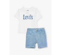 Levis Levis Logo-Print Cotton-Blend T-Shirt and Shorts Set Bright White 36 Months