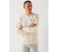 Levi's Levis Original Housemark Crew Neck Sweat Top - Cream, Beige, Size M, Men Beige