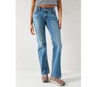 Levi's Levi's SuperLow Y2K Low Rise Bootcut Stretch Jeans - Medium Indigo Stonewash, Blue, Size 30, Inside Leg 30, Women Blue