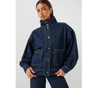 Levi's Levis T3 Blouson Funnel Neck Trucker Jacket, Blue, Size Xs, Women Blue