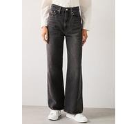 Levi's Levi's® Women's Ribcage Wide-leg Jeans - Swipe Up, Black, Size 26, Inside Leg 32, Women Black