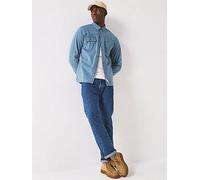 Levi's Levis501 Original Straight Fit Jeans, Stonewash 80684, Size 36, Inside Leg L=34 Inch, Men Tonewash