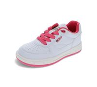 Levi's Lo Jolla Sneaker, White Fuchsia Coral, 3 UK