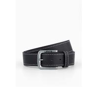 Levi's Loire Leather Belt - Black, Black, Size 95, Men Black