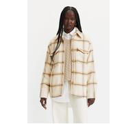 Levi's Lola Shacket In Beige Check size S | Jackets Outlet | Women | Brown S
