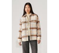 Levi's Lola Shacket Majorie Plaid Sunny Cream P size XS | Jackets Outlet | Women | White XS