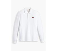 Levi's Men's Long-Sleeve Slim Housemark Polo Shirt, Bright White, L