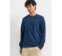 Levi's Men's Long-Sleeve Original Housemark Tee T-Shirt, Cotton + Patch Dress Blues, XL