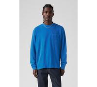 Levi's Ls Authentic Pkt Tee Garment Dye Lapis Blue size S | Longsleeves Outlet | Men | Blue S